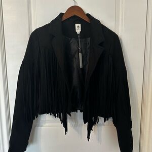 Women’s Suede Fringe Jacket / Size: M